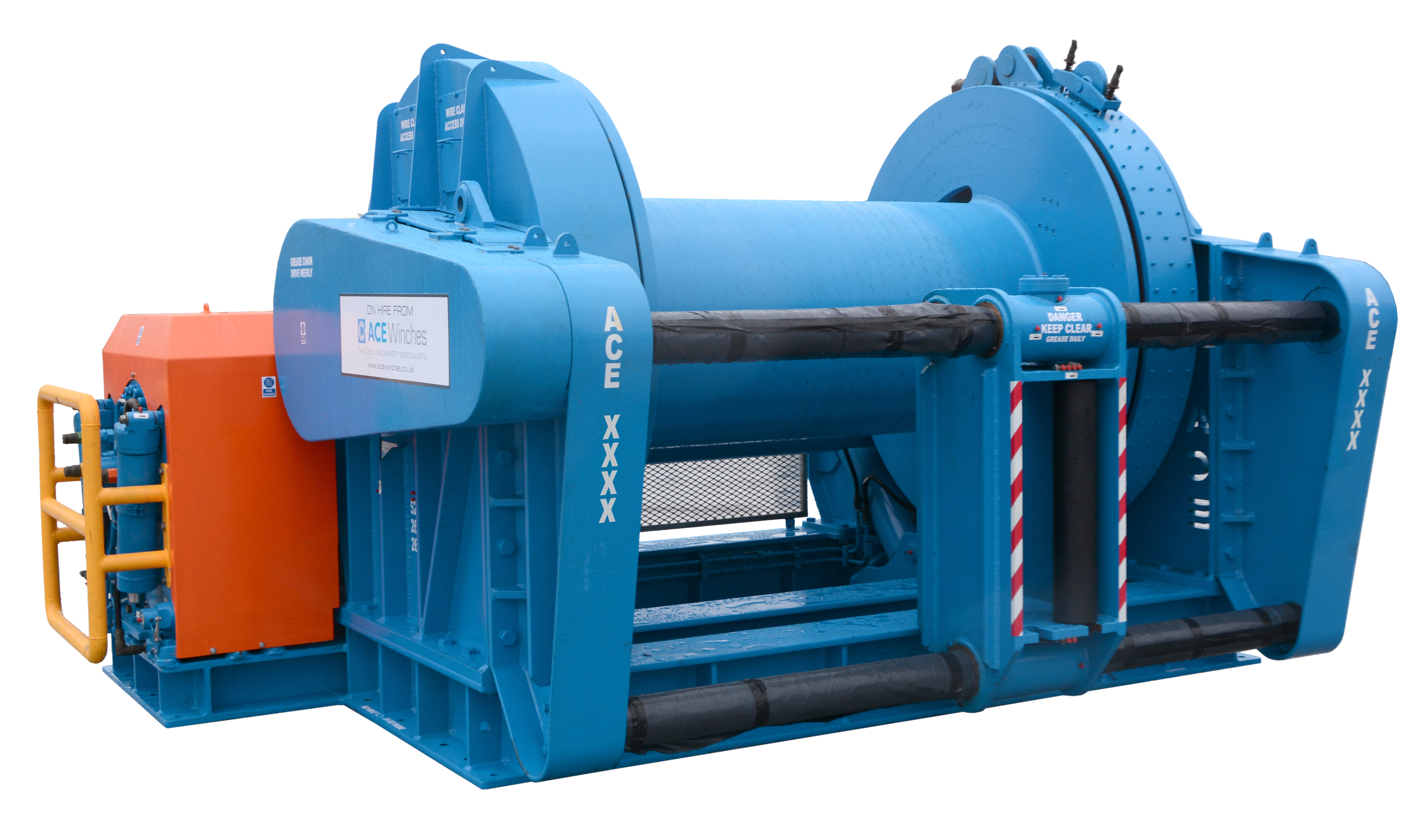 ACE 120 Tonne WLL Hydraulic Drum Winch